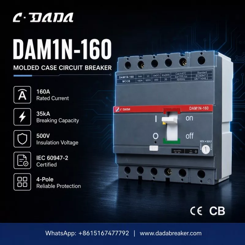 Precisiebescherming voor industriële netwerken: de C·DADA DAM1N-160 MCCB