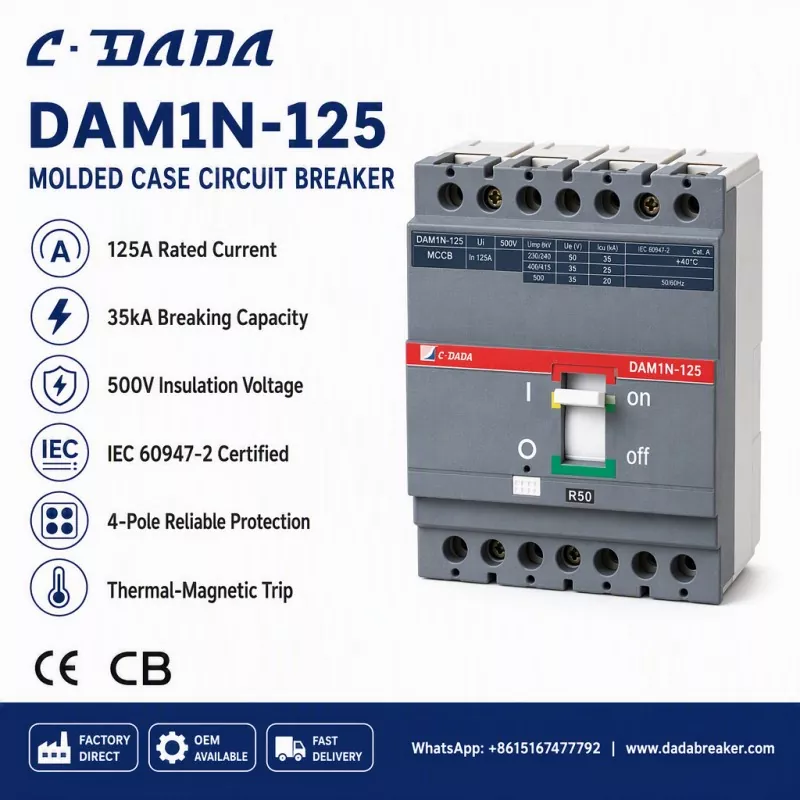 Waarborgen van de integriteit van de subdistributie: de C·DADA DAM1N-125 MCCB-oplossing