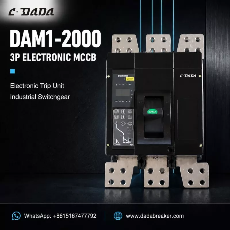 DAM1-2000 3P elektronische MCCB voor industriële schakelapparatuur | C·DADA Elektrisch