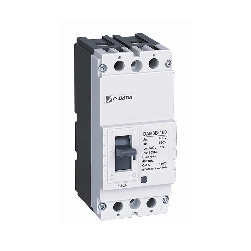 DIN-rail stroomonderbreker met gegoten behuizing